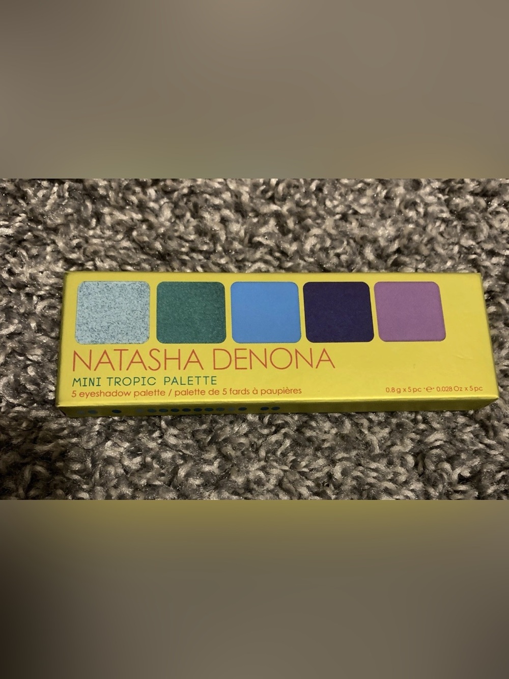 Natasha Denona Mini Tropic Blue Eyeshadow Palette 5 Shades